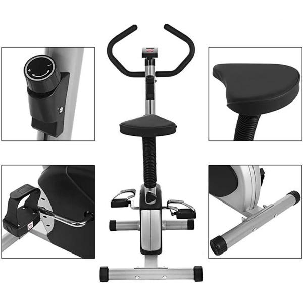 Imagem de Bicicleta Ergométrica Vertical Indoor Exercícios Fitness Regulável com Display Digital 