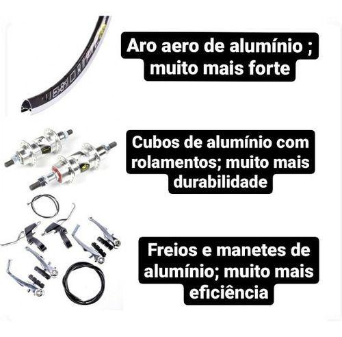 Imagem de Bicicleta feminina adulto aro 26 com aros reforçados Preto