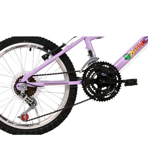 Imagem de Bicicleta Feminina Aro 20 Charmy Lilas Lhama 18V. Cestão