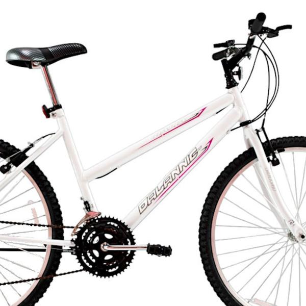 Imagem de Bicicleta Feminina Aro 24 18V Dalia Cor Branca