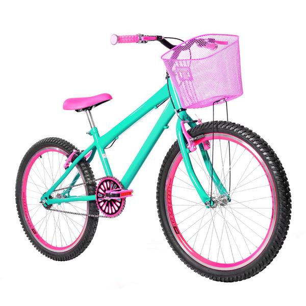 Imagem de Bicicleta Feminina Aro 24 Aero + Kit Passeio e Cadeirinha