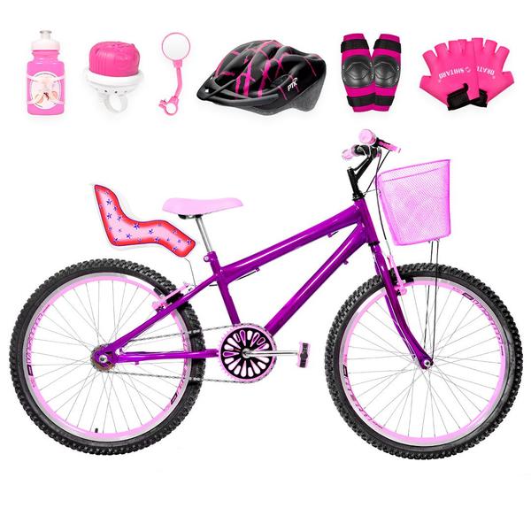 Imagem de Bicicleta Feminina Aro 24 Aero + Kit Premium