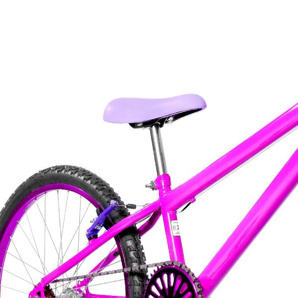 Imagem de Bicicleta Feminina Aro 24 Alumínio Colorido + Kit Premium