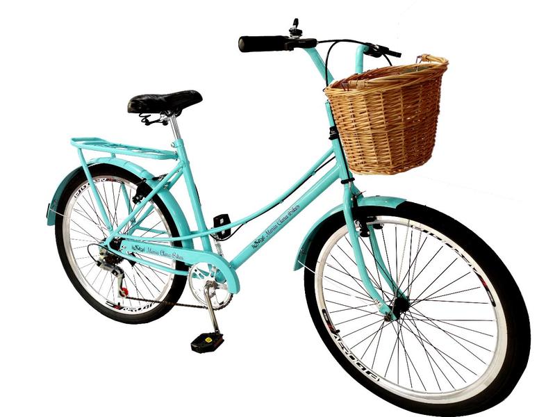 Imagem de Bicicleta Feminina Aro 26 estilo ceci c/ vime 6 Marchas Mary