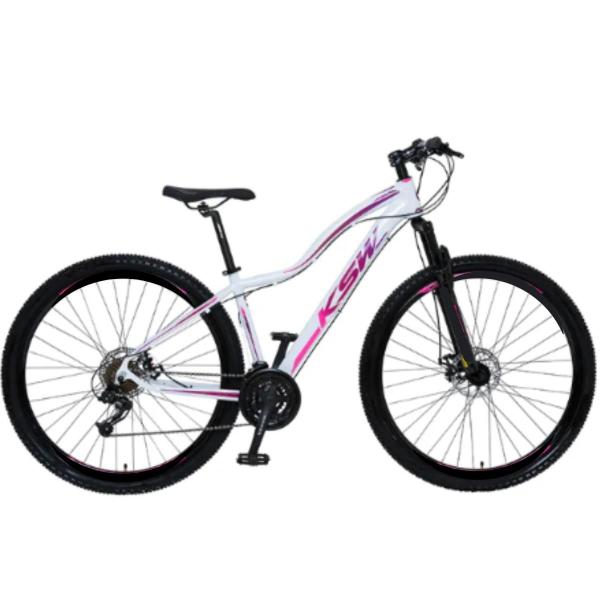 Imagem de Bicicleta Feminina Aro 29 Mtb Ksw Mwza 24v Freio a Disco Hidráulico Suspensao 80mm Estrada Cidade