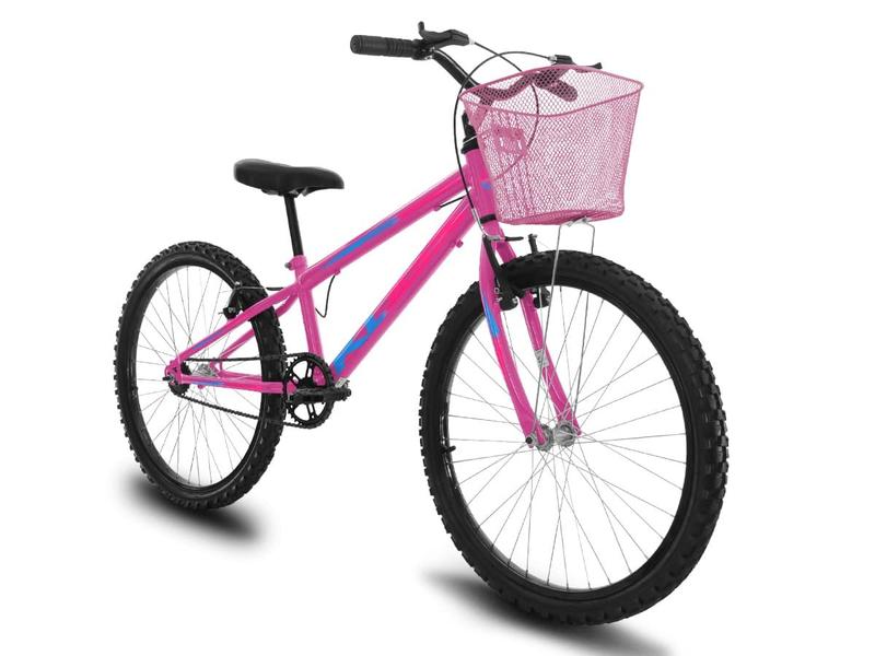 Imagem de Bicicleta Infantil Aro 24 KOG Feminina com Cestinha