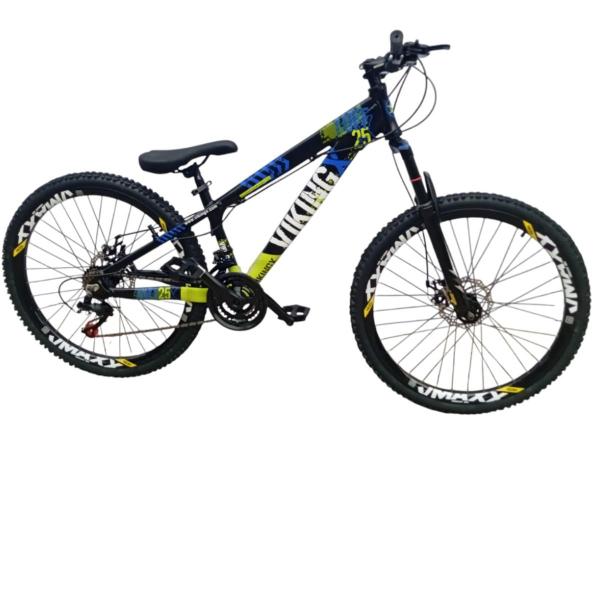 Imagem de Bicicleta Freeride Aluminio Tuff 25 Aro 26 24V Vikingx Rodas Vmaxx  Suspensão Dianteira Cambio Importado