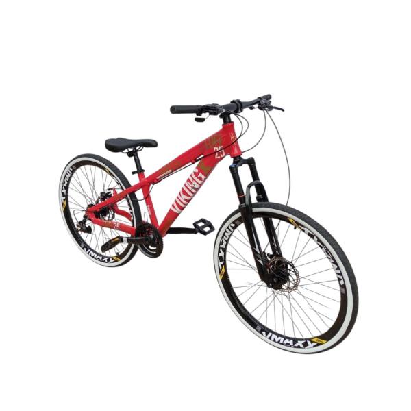 Imagem de Bicicleta Freeride Aluminio Tuff 25 Aro 26 24V Vikingx Rodas Vmaxx  Suspensão Dianteira Cambio Importado