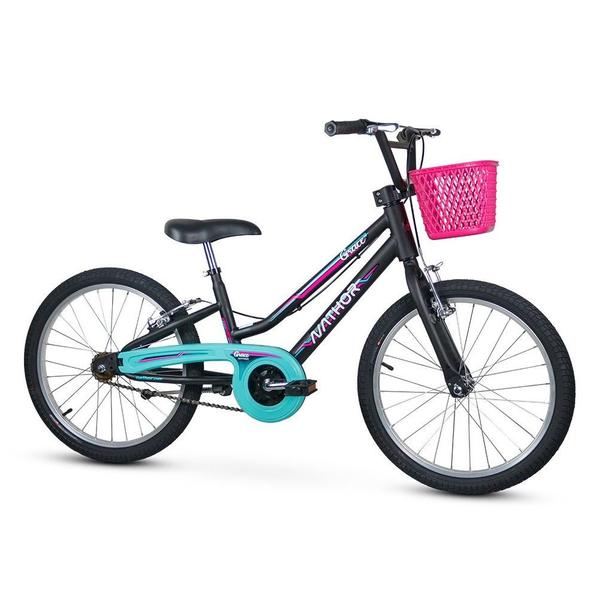 Imagem de Bicicleta Grace Aro 20 Bike Infantil Cestinha Menina Nathor