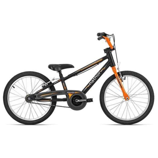 Imagem de Bicicleta Infantil Apollo Nathor Aro 20 Preto/Laranja