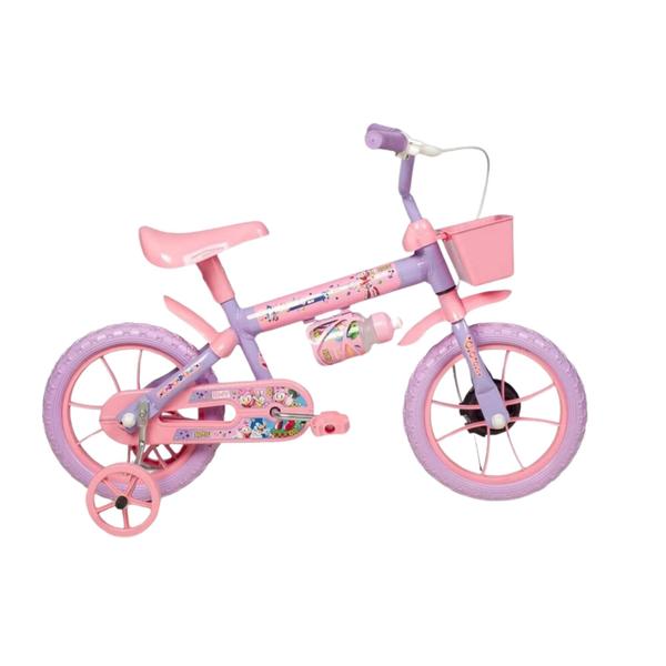 Imagem de Bicicleta Infantil Aro 12 Amy com Rodinhas Laterais Freio a Tambor Verden - 10493