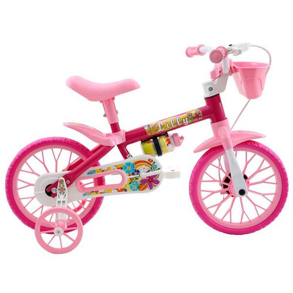 Imagem de Bicicleta Infantil Aro 12 Cairu C/ Cesta Flower Lilly 127032