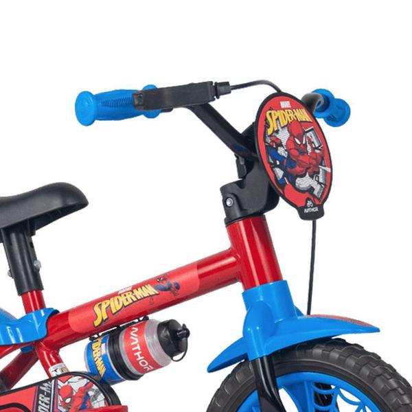 Imagem de Bicicleta Infantil Aro 12 + Capacete Spider-Man - Nathor