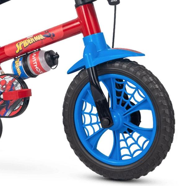 Imagem de Bicicleta Infantil Aro 12 + Capacete Spider-Man - Nathor