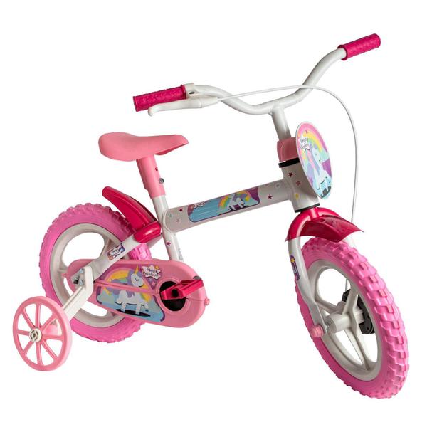 Imagem de Bicicleta Infantil Aro 12 Com Rodinhas Bike Menina Feminina