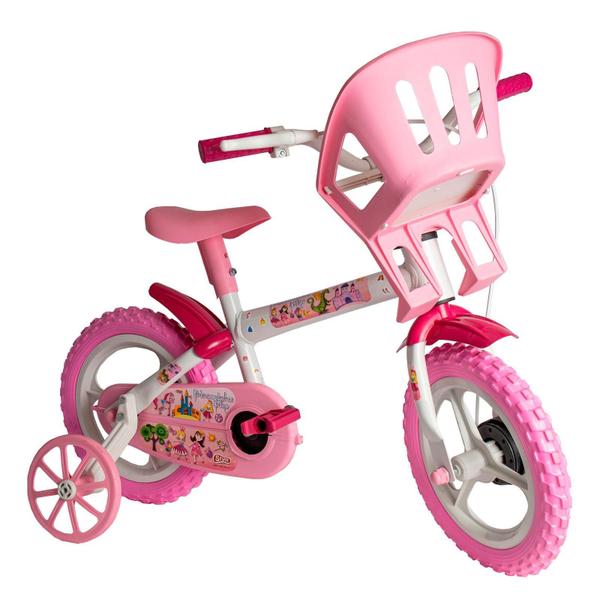 Imagem de Bicicleta Infantil Aro 12 Com Rodinhas Bike Menina Feminina