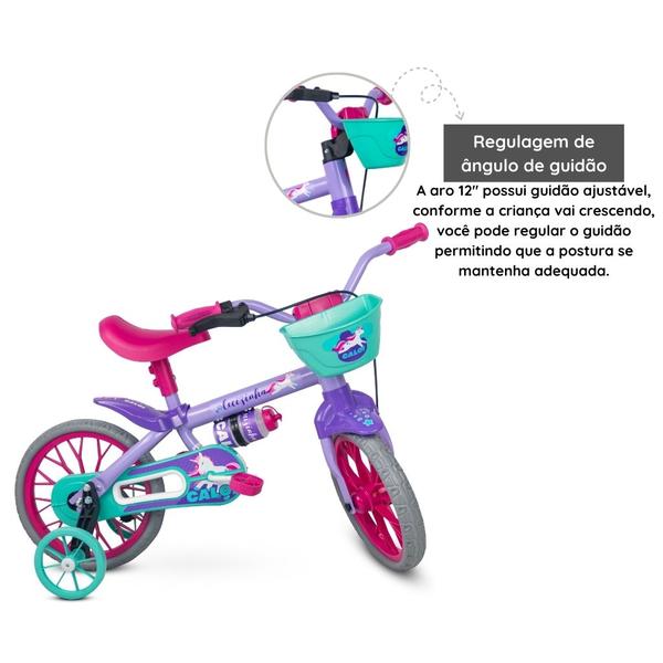 Imagem de Bicicleta Infantil Aro 12 com Rodinhas Cecizinha - Caloi