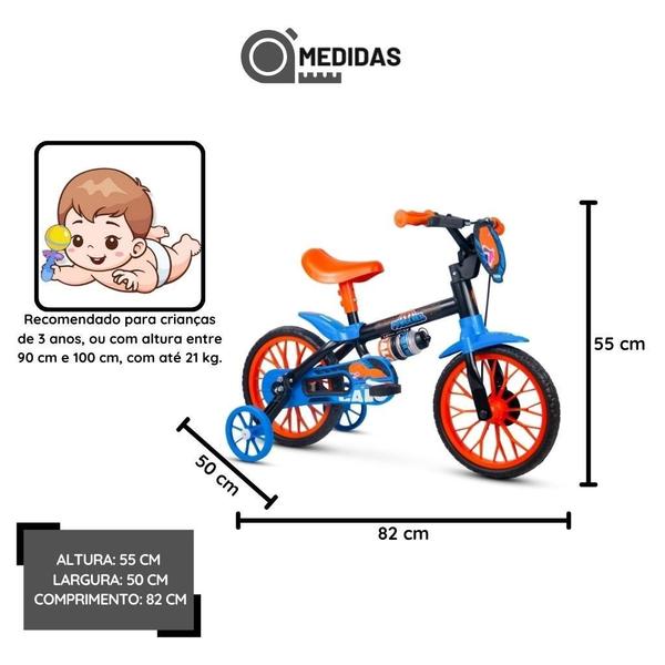 Imagem de Bicicleta Infantil Aro 12 Com Rodinhas Power Rex E Capacete