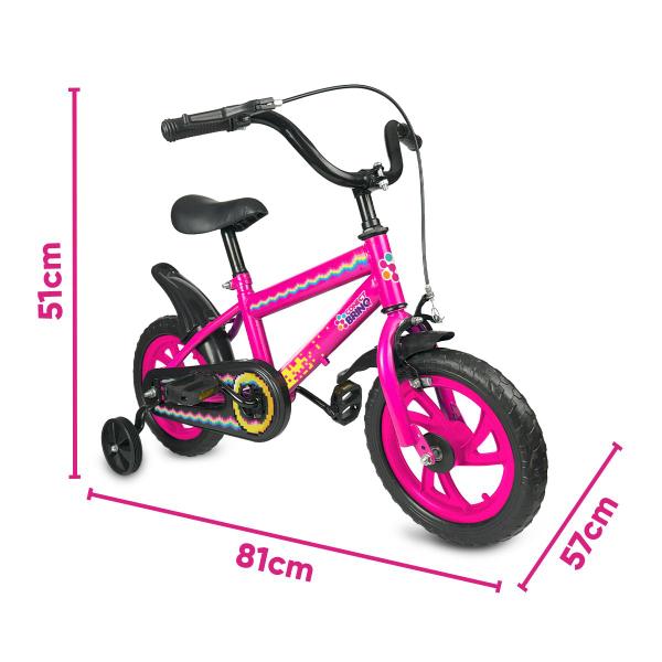 Imagem de Bicicleta Infantil Aro 12 Conect Brinq Rodinhas De Apoio Brinquedo