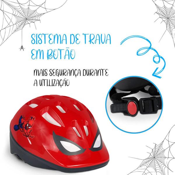 Imagem de Bicicleta Infantil Aro 12 Mechanic e Capacete Spider-Man