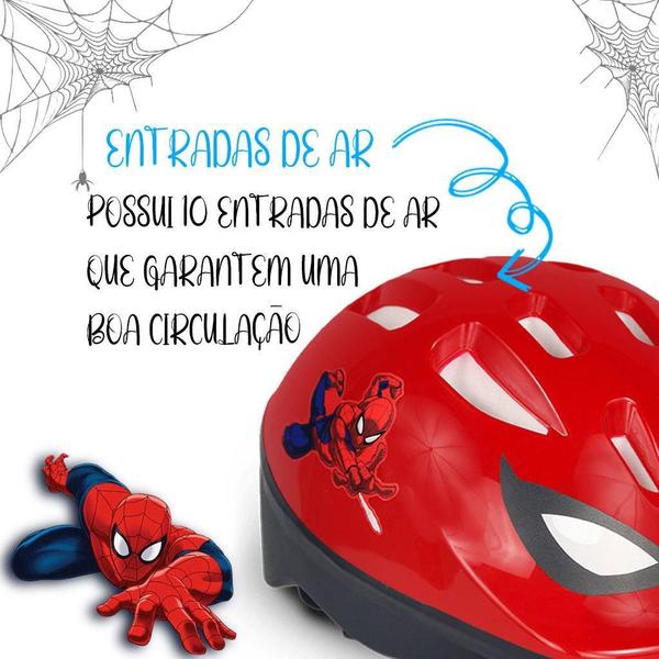 Imagem de Bicicleta Infantil Aro 12 Mechanic E Capacete Spider-Man