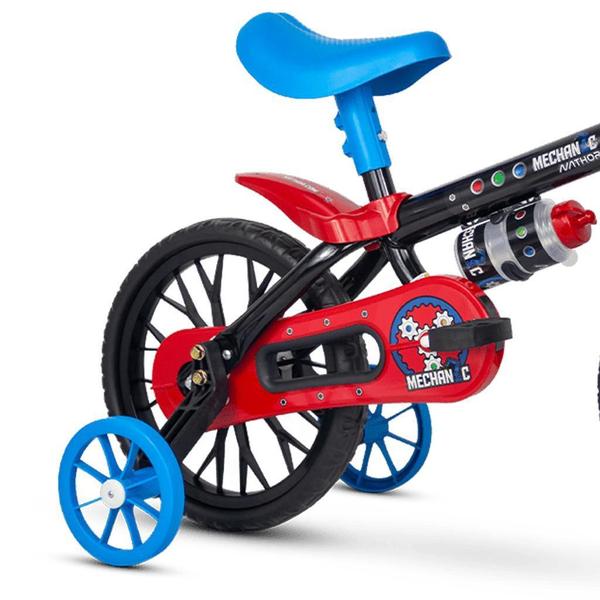 Imagem de Bicicleta Infantil Aro 12 Mechanic E Capacete Spider-Man