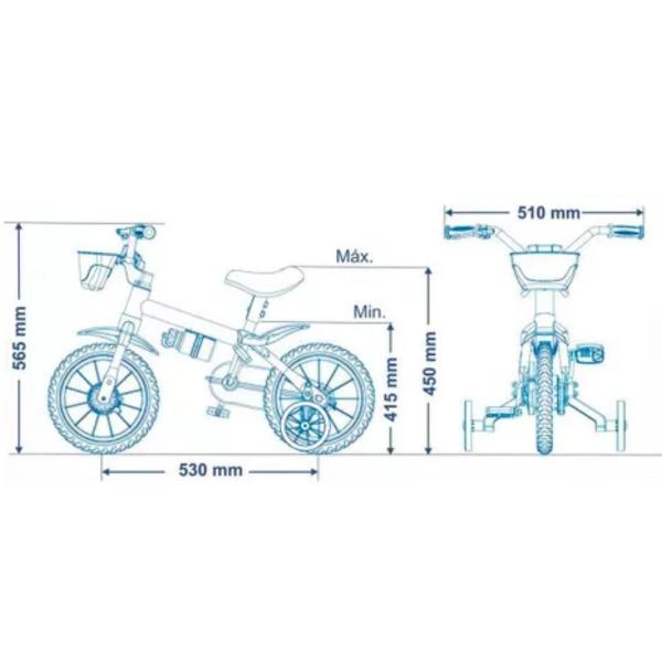 Imagem de Bicicleta Infantil Aro 12 Mickey Nathor