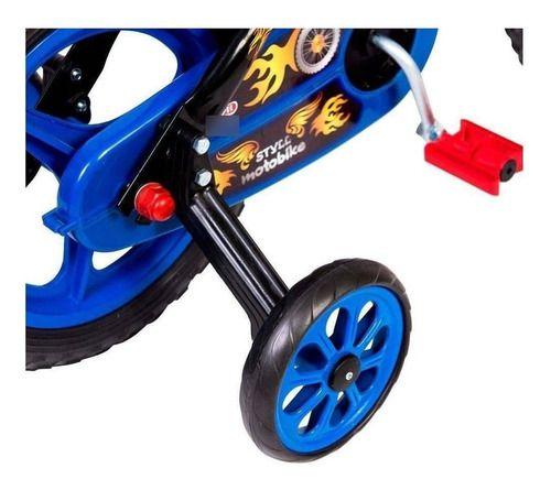 Imagem de Bicicleta Infantil Aro 12 Moto Bike Radical Menino C/ Tanque