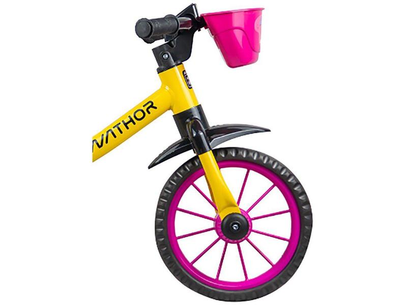 Imagem de Bicicleta Infantil Aro 12 Nathor Balance Garden - Amarela