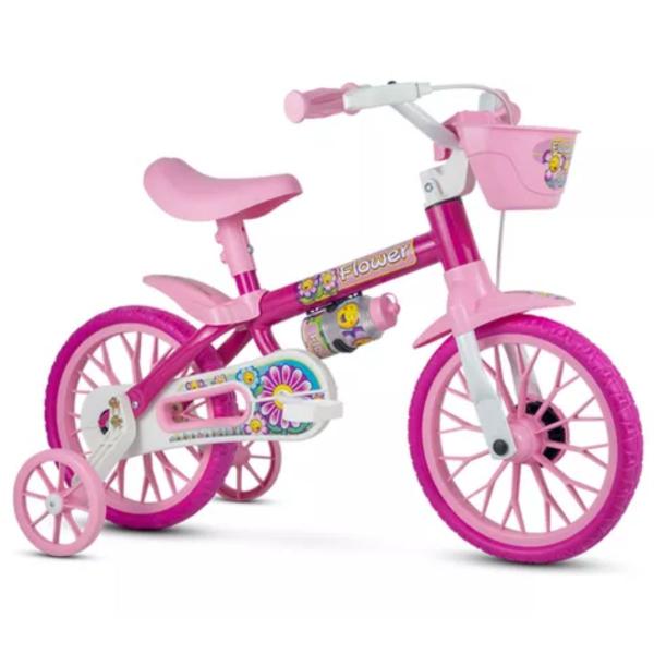 Imagem de Bicicleta Infantil Aro 12 Nathor Flower