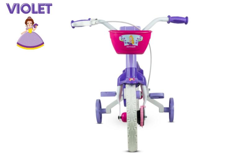 Imagem de Bicicleta Infantil Aro 12 Nathor Violet (SKU: 37_03) Lilas com Rodinhas 