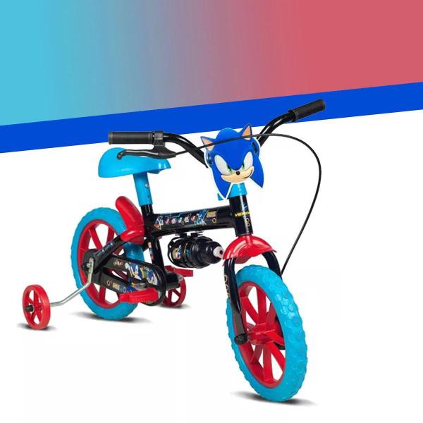 Imagem de Bicicleta Infantil Aro 12 Sonic Preto E ul Verden Bikes