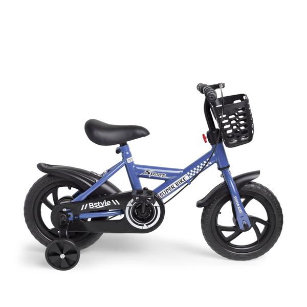 Imagem de Bicicleta Infantil Aro 12 Speedy com Rodinhas Removíveis Cestinha Azul - Baby Style