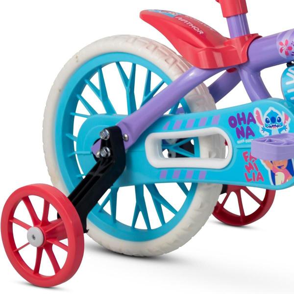 Imagem de Bicicleta Infantil Aro 12 Stitch Nathor Indicado Para +