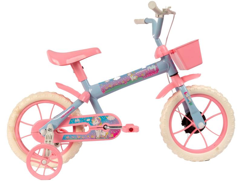 Bicicleta Infantil Aro 12 Verden Bikes Paty - Azul BebĂŞ e Rosa com Rodinhas Bicicleta Infantil Aro 12 Verden Bikes Paty - Azul BebĂŞ e Rosa com Rodinhas