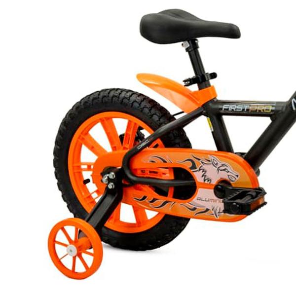 Imagem de Bicicleta Infantil Aro 14 First Pro Com Rodinhas Menino Nathor