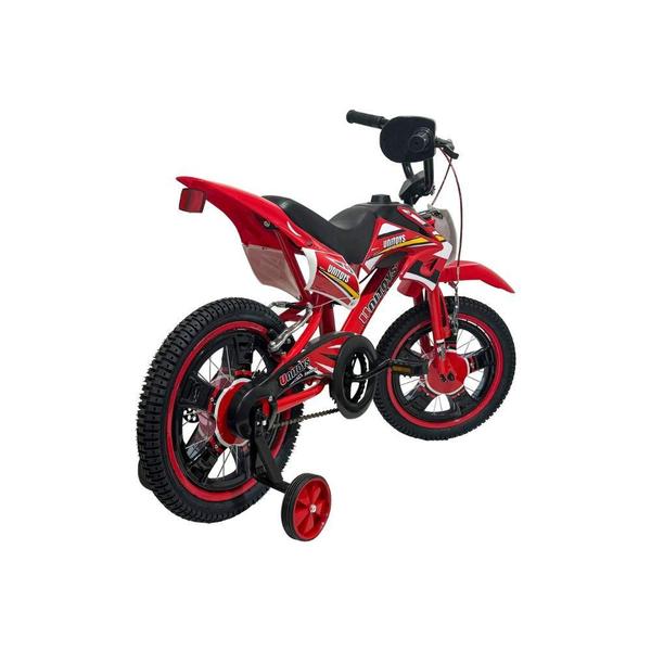 Imagem de Bicicleta Infantil Aro 16 Bike Cross Vermelha Unitoys  