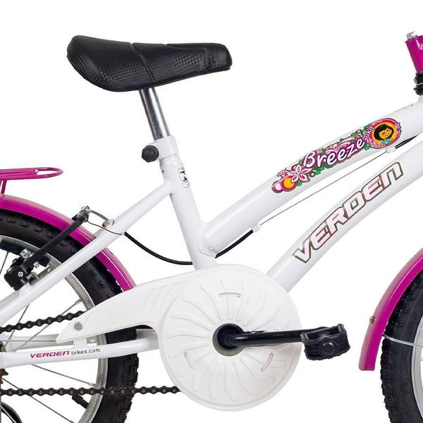 Imagem de Bicicleta Infantil Aro 16 Breeze Branco E Pink Verden Bikes