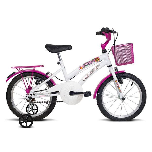 Imagem de Bicicleta Infantil Aro 16 Breeze Branco E Pink Verden Bikes