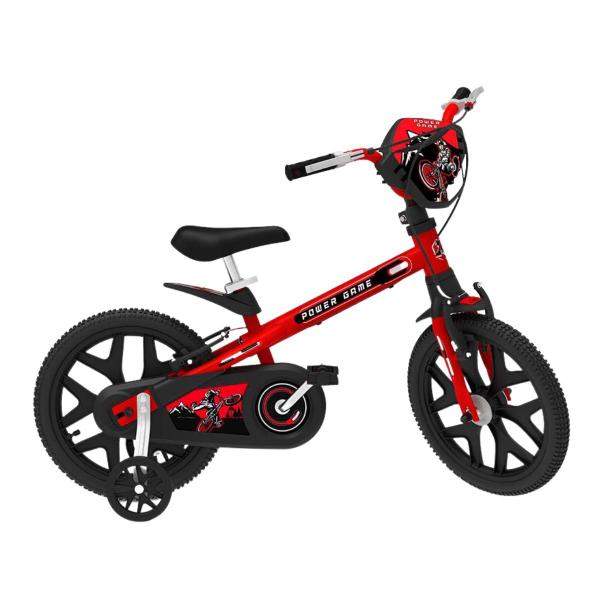 Imagem de Bicicleta infantil aro 16 com rodinhas meninos power bandeirante