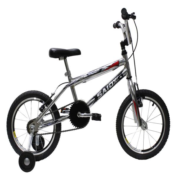 Imagem de Bicicleta Infantil Aro 16 Freios V-brake Com Rodinhas Cross