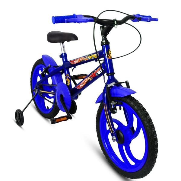 Imagem de Bicicleta Infantil Aro 16 Hot Car Azul - Ello Bike