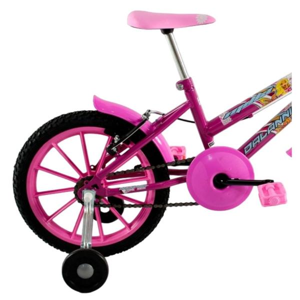 Imagem de Bicicleta Infantil Aro 16 Milla com Cestinha cor Pink