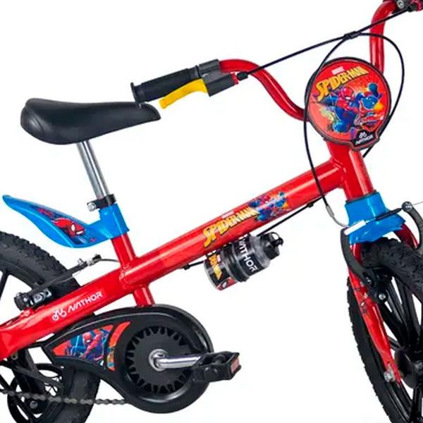 Imagem de Bicicleta Infantil Aro 16 Nathor Spider Man Freio V-Brake 1 Marcha