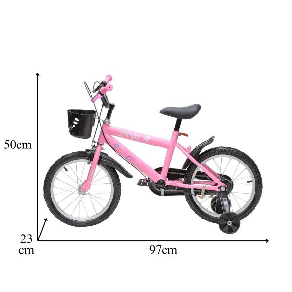 Imagem de Bicicleta Infantil Aro 16 Rosa Be24411 Zippy Toys