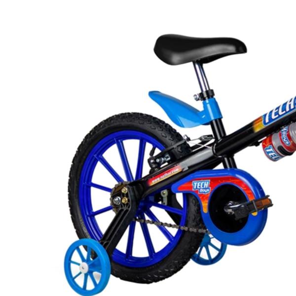 Imagem de Bicicleta infantil aro 16 tech boy azul/preto oficial menino