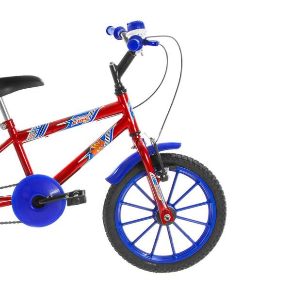 Imagem de Bicicleta Infantil Aro 16 Ultra Bikes Vermelha E Azul Com Rodinhas