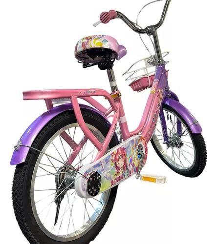 Imagem de Bicicleta Infantil Aro 18 C/ Cesta Rosa Bonny Baby 24095