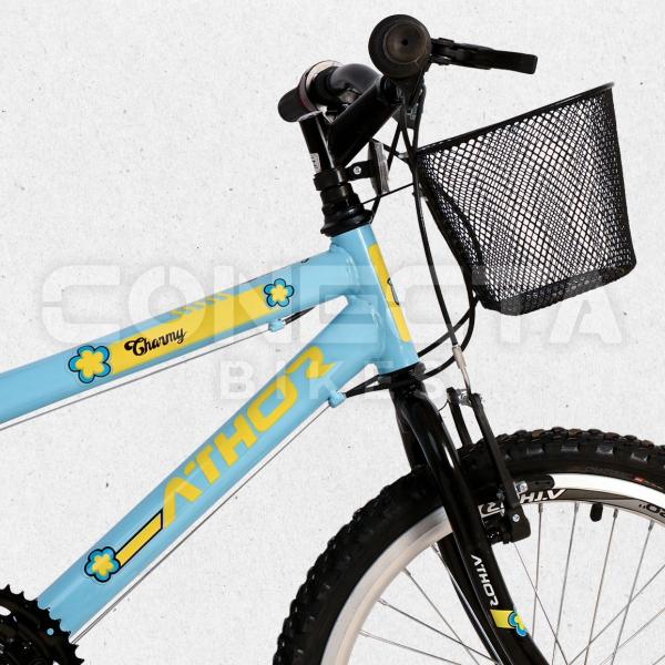 Imagem de Bicicleta Infantil Aro 20 Athor Charmy 18v Criança C/ Cesto