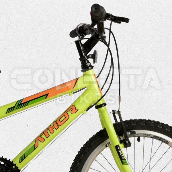 Imagem de Bicicleta Infantil Aro 20 Athor Evolution Masculina 18v Neon